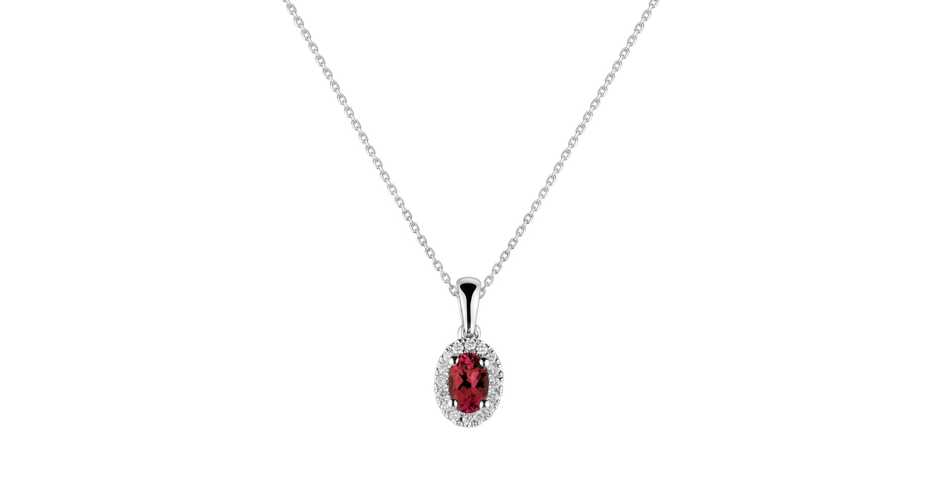 Diamond pendant with Ruby Princess Essence