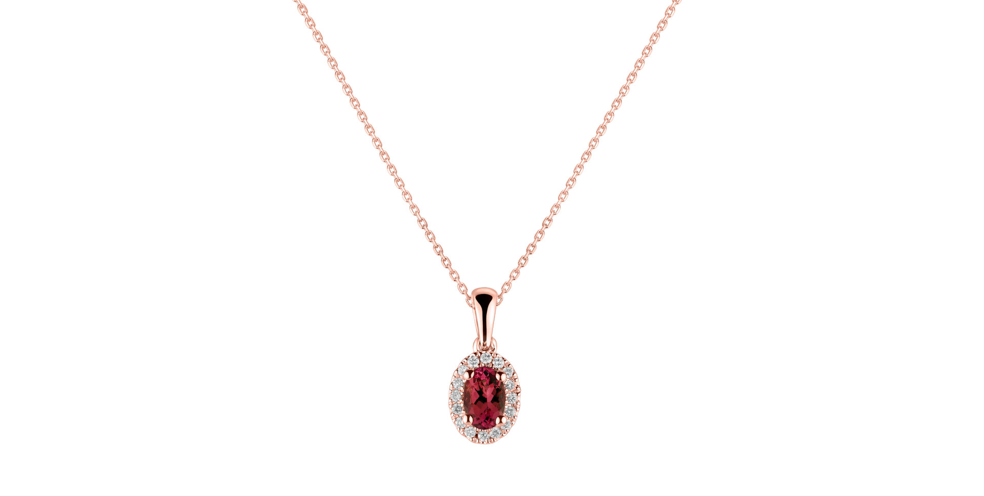 Diamond pendant with Ruby Princess Essence
