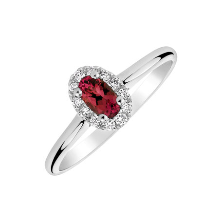 Diamond ring with Ruby Princess Wish