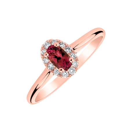 Diamond ring with Ruby Princess Wish