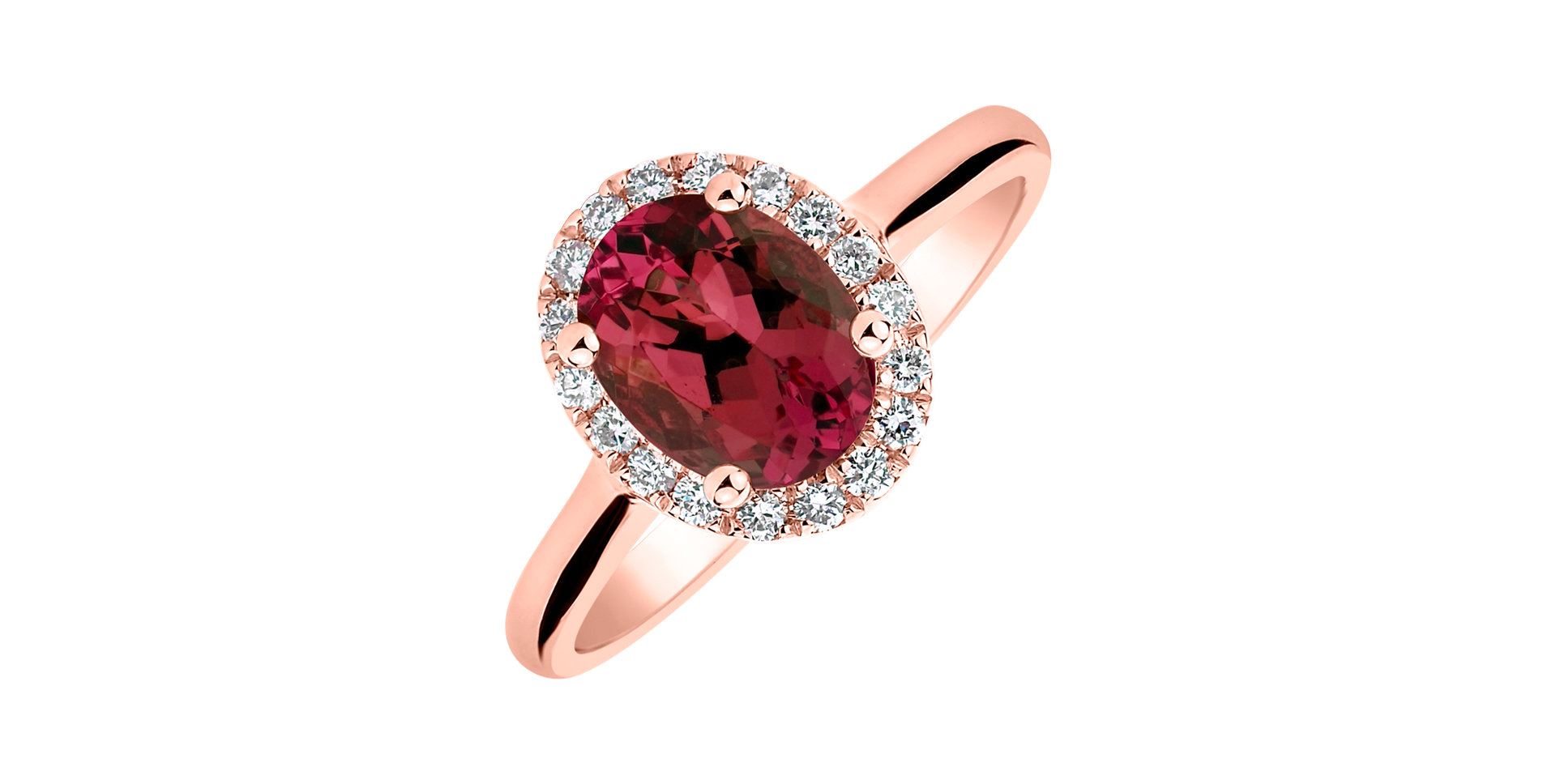 Diamond ring with Ruby Princess