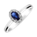 Diamond ring with Sapphire Princess6