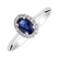 Diamond ring with Sapphire Princess6