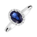 Diamond ring with Sapphire Princess6