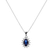 Diamond pendant with Sapphire Princess Sparkle4