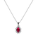 Diamond pendant with Ruby Princess4
