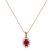 Diamond pendant with Ruby Princess4