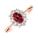 Diamond ring with Ruby Princess4