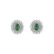 Diamond earrings with Emerald Royal Sparkle5