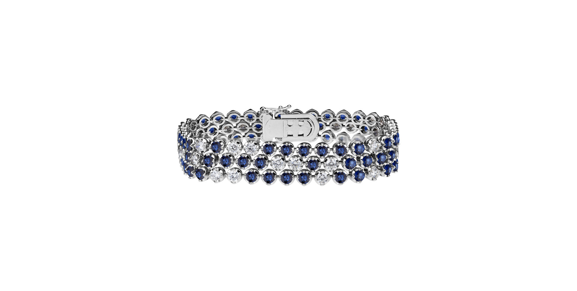 Diamond bracelet with Sapphire Royal Skyline