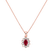 Diamond pendant with Ruby Goddess Elegance4