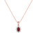 Diamond necklace with Ruby Royal Aurora3