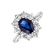 Diamond ring with Sapphire Princess Joy5