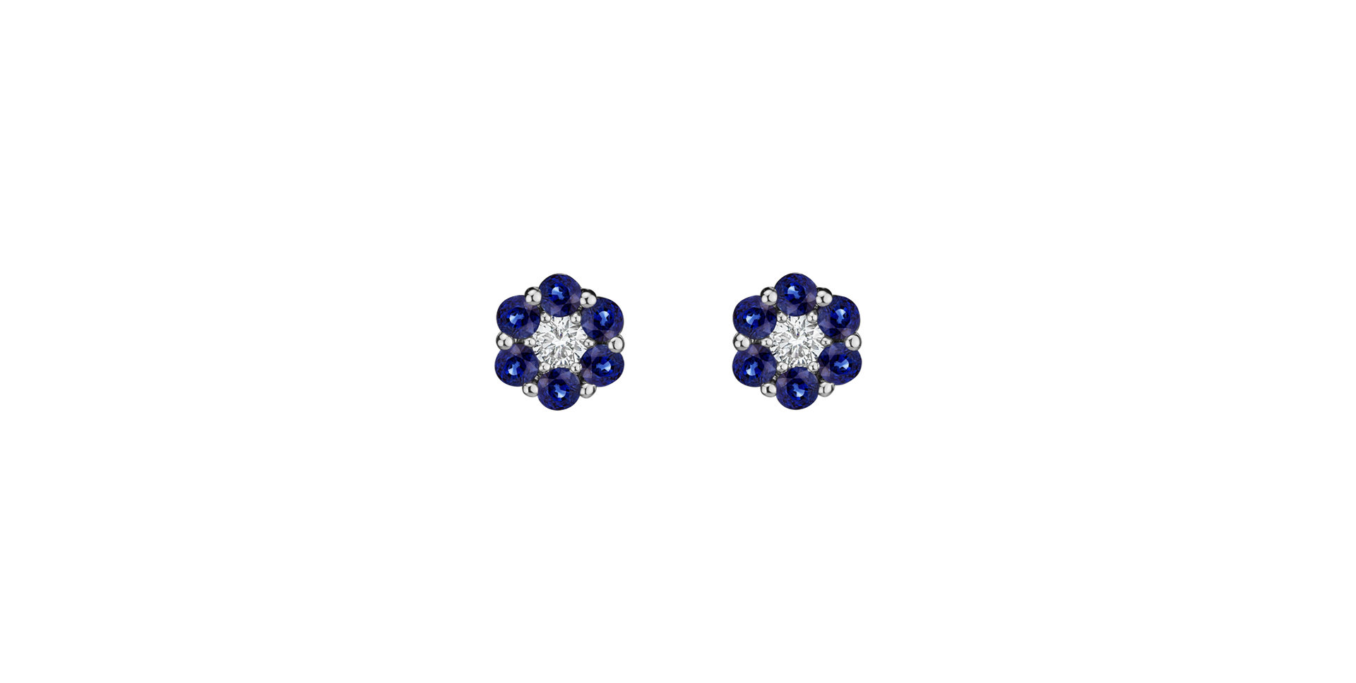 Diamond earrings and Sapphire Eternal Brilliance
