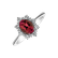 Diamond ring with Ruby Trixie Princess4