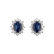 Diamond earrings with Sapphire Mary Magdalene5