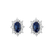Diamond earrings with Sapphire Princess5