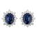 Diamond earrings with Sapphire Princess5
