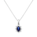 Diamond necklace with Sapphire Royal Aurora3