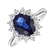 Diamond ring with Sapphire Princess6