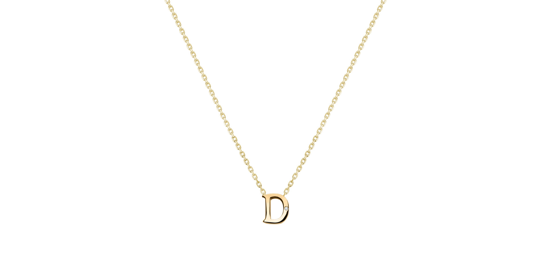 Diamond necklace Flat Line D