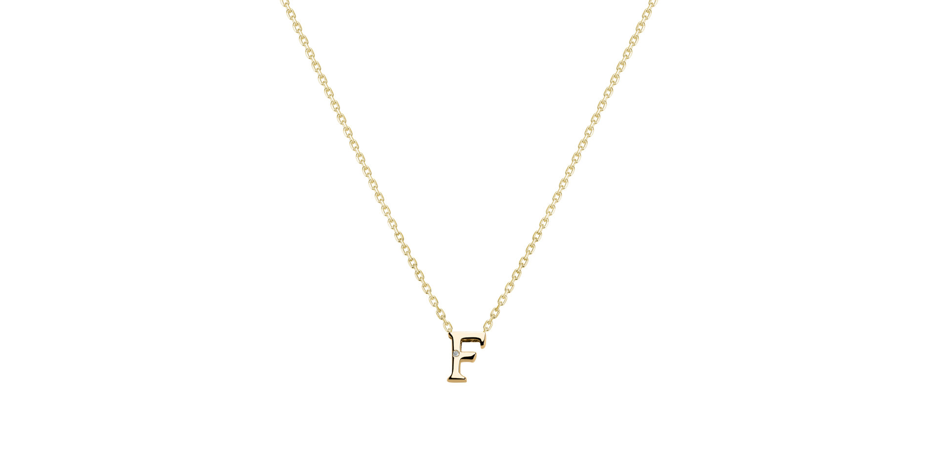 Diamond necklace Flat Line F