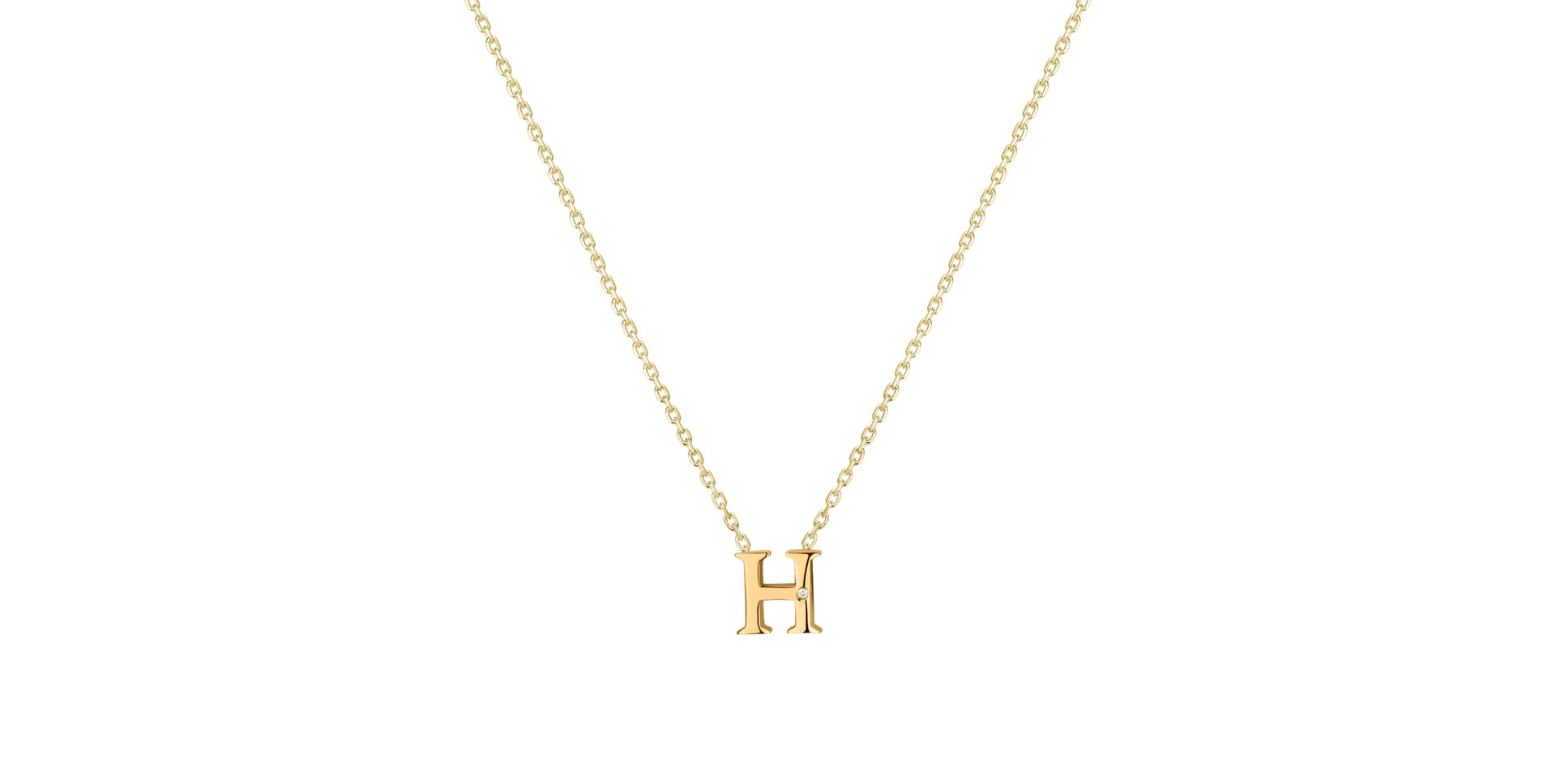Diamond necklace Flat Line H