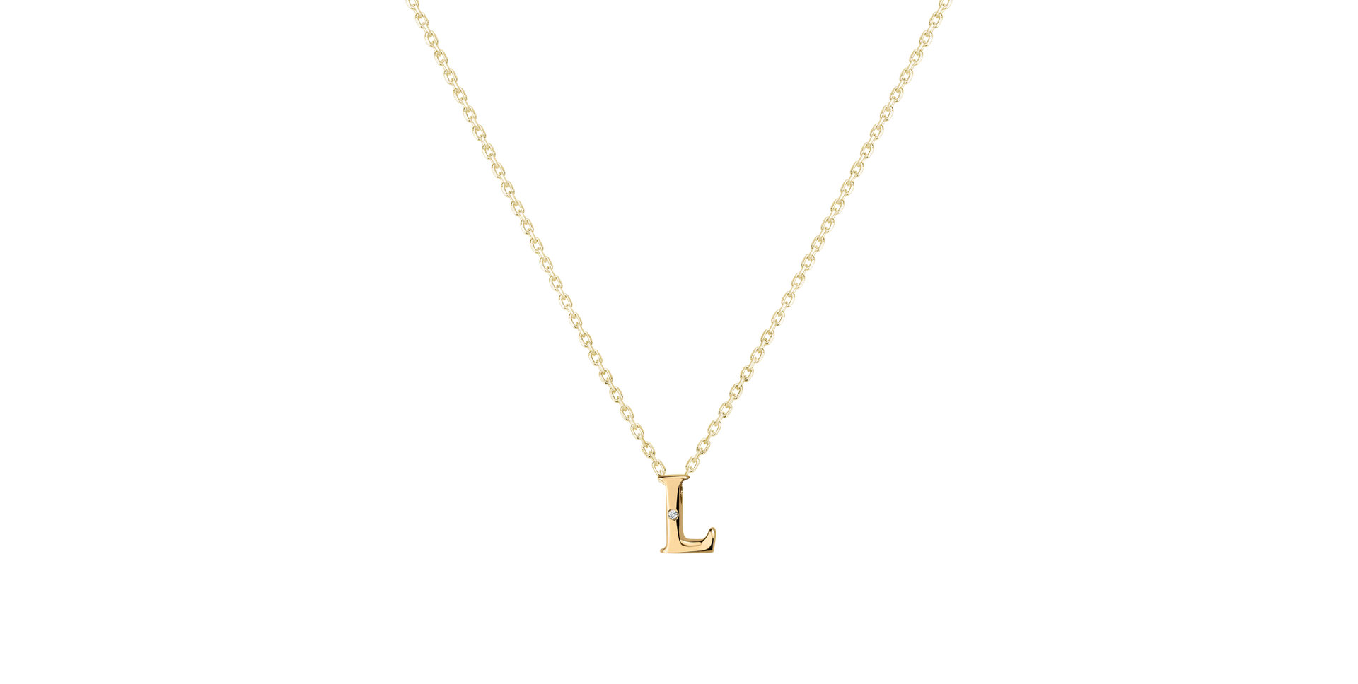 Diamond necklace Flat Line L