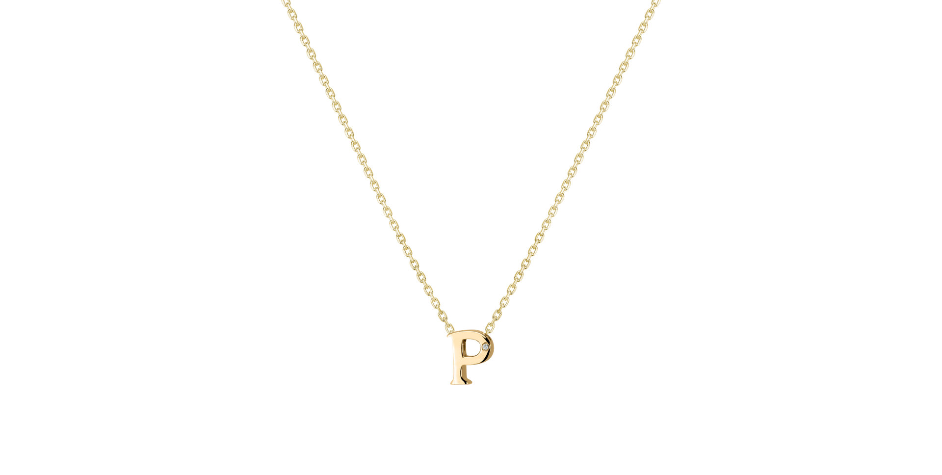 Diamond necklace Flat Line P