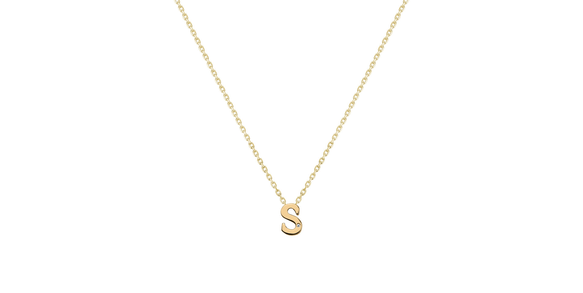 Diamond necklace Flat Line S