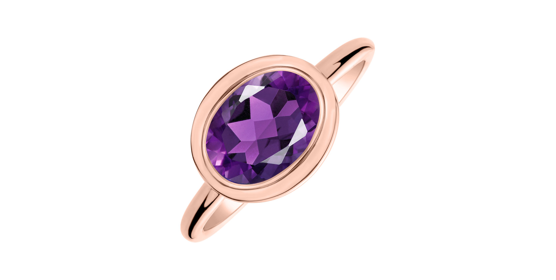 Ring with Amethyst Brazil Bonbon