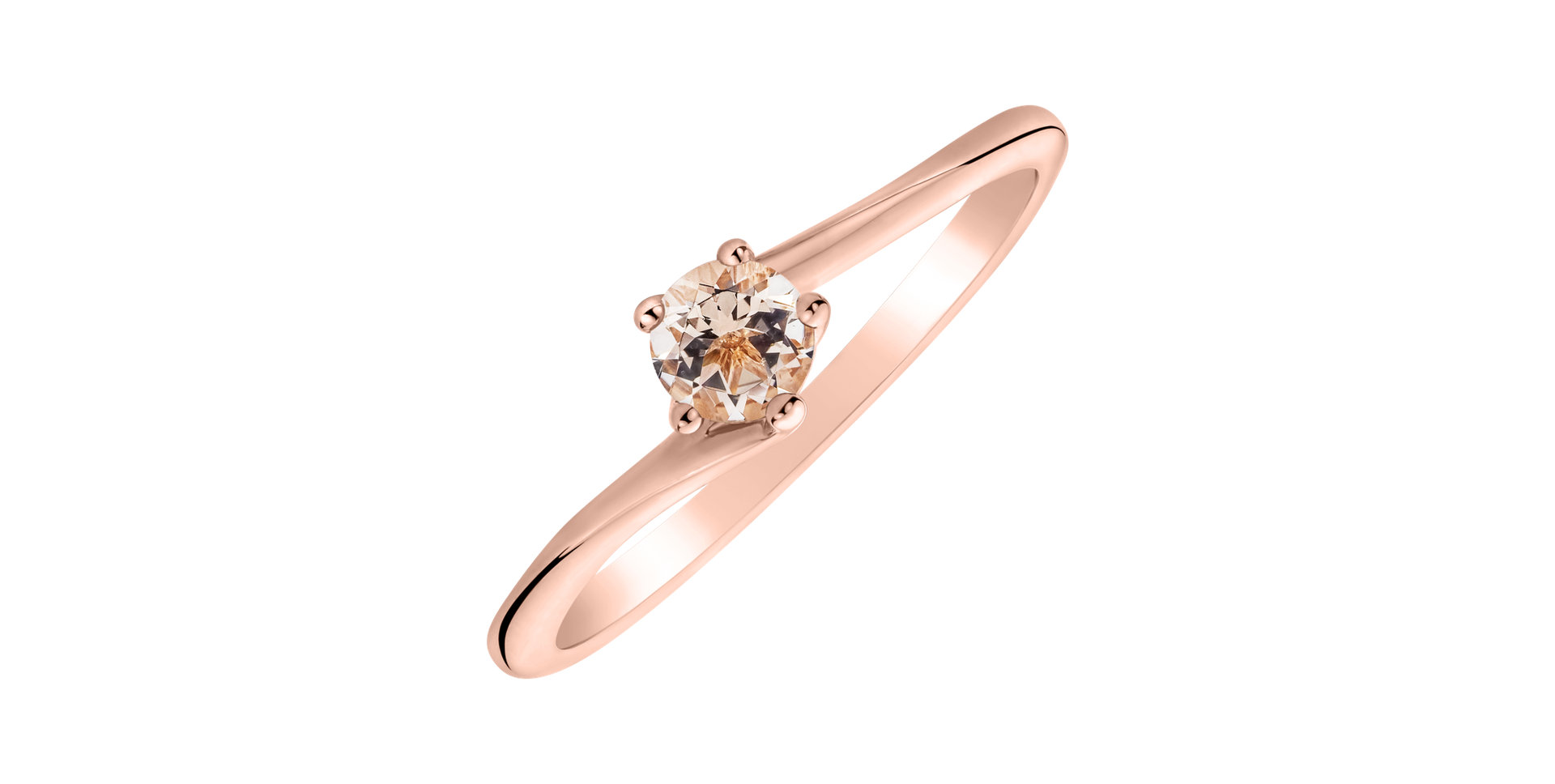 Ring with Morganite Bonbon