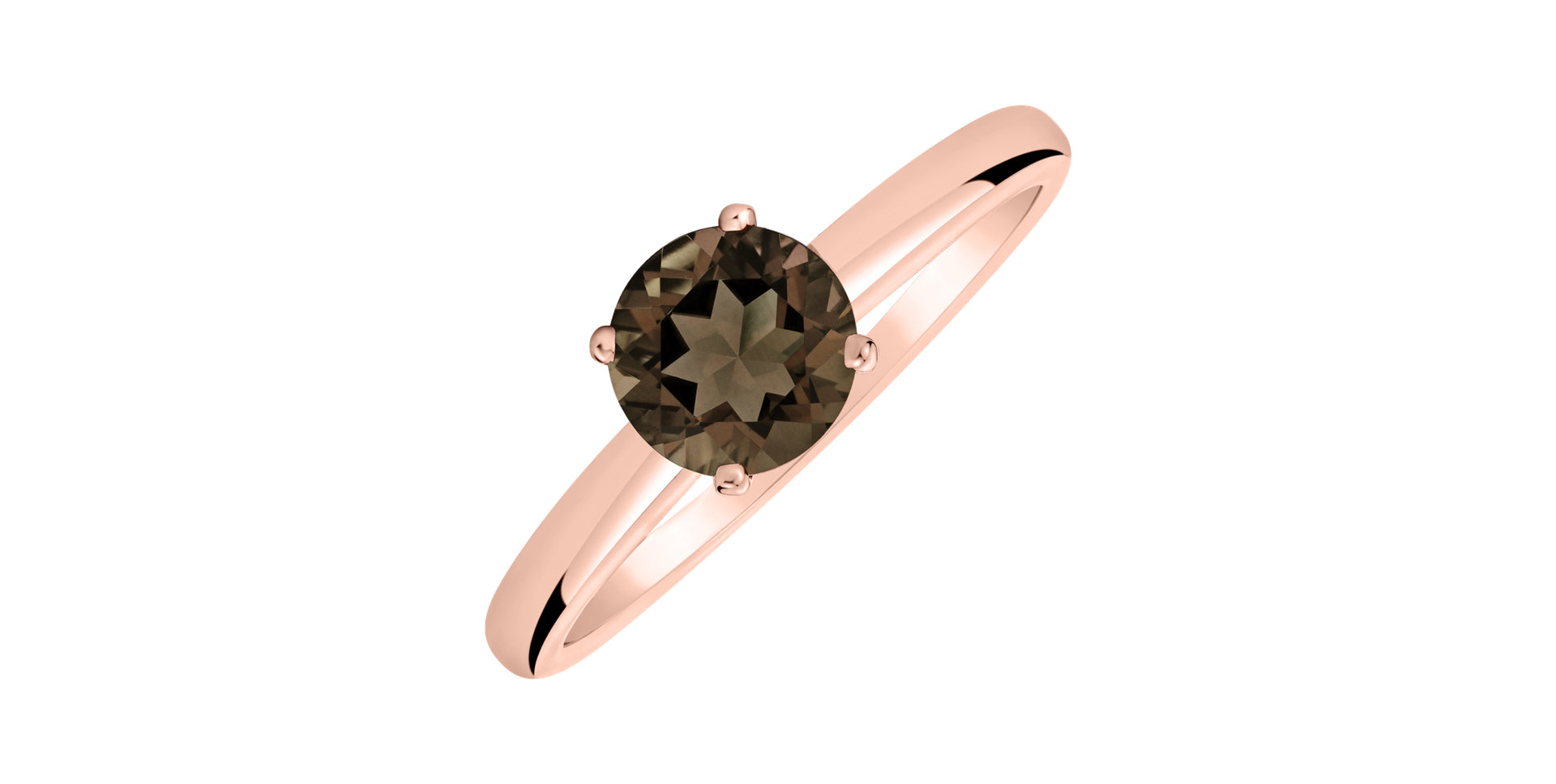 Ring with Smoky Quartz Bonbon