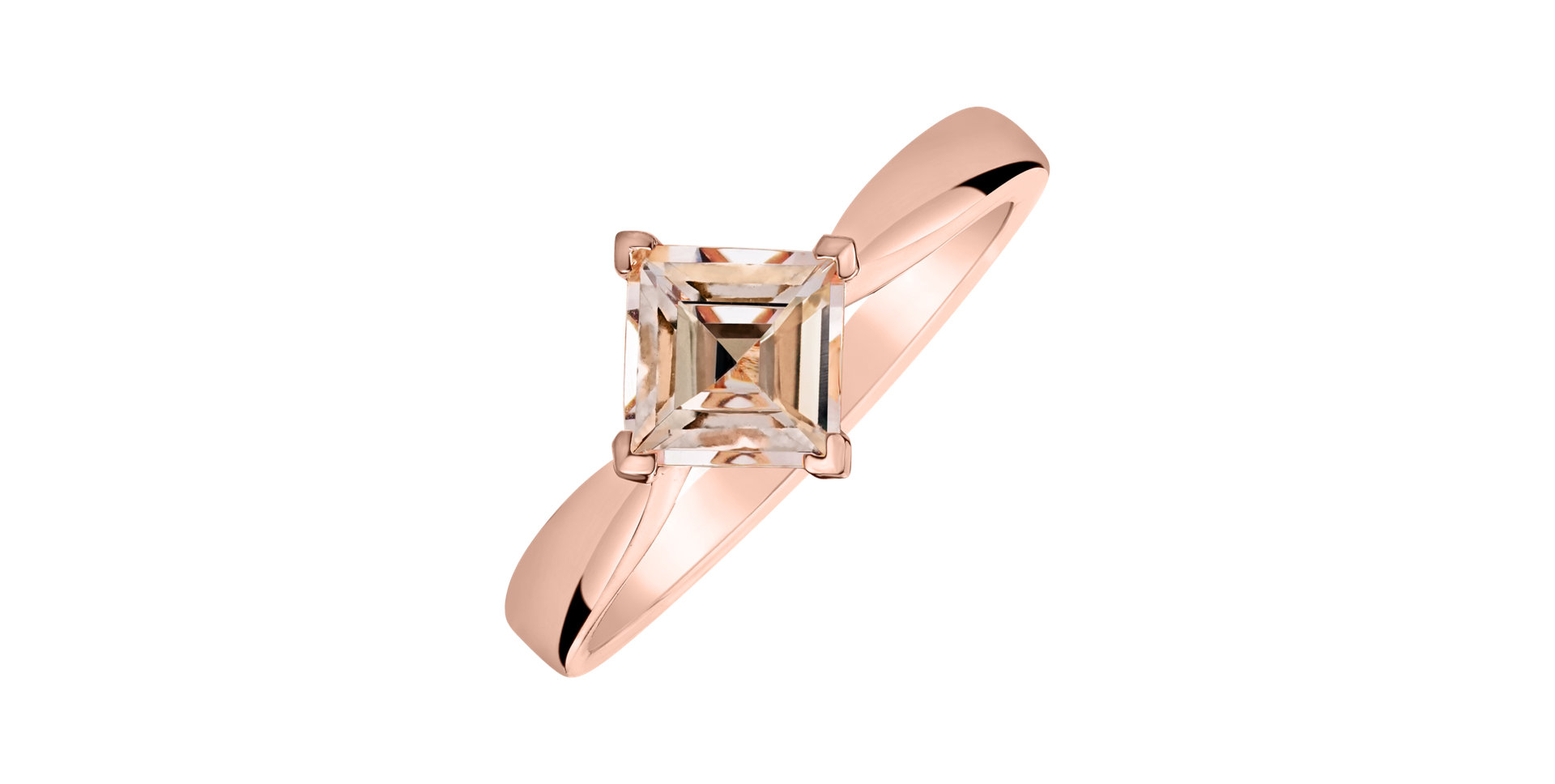 Ring with Morganite Bonbon