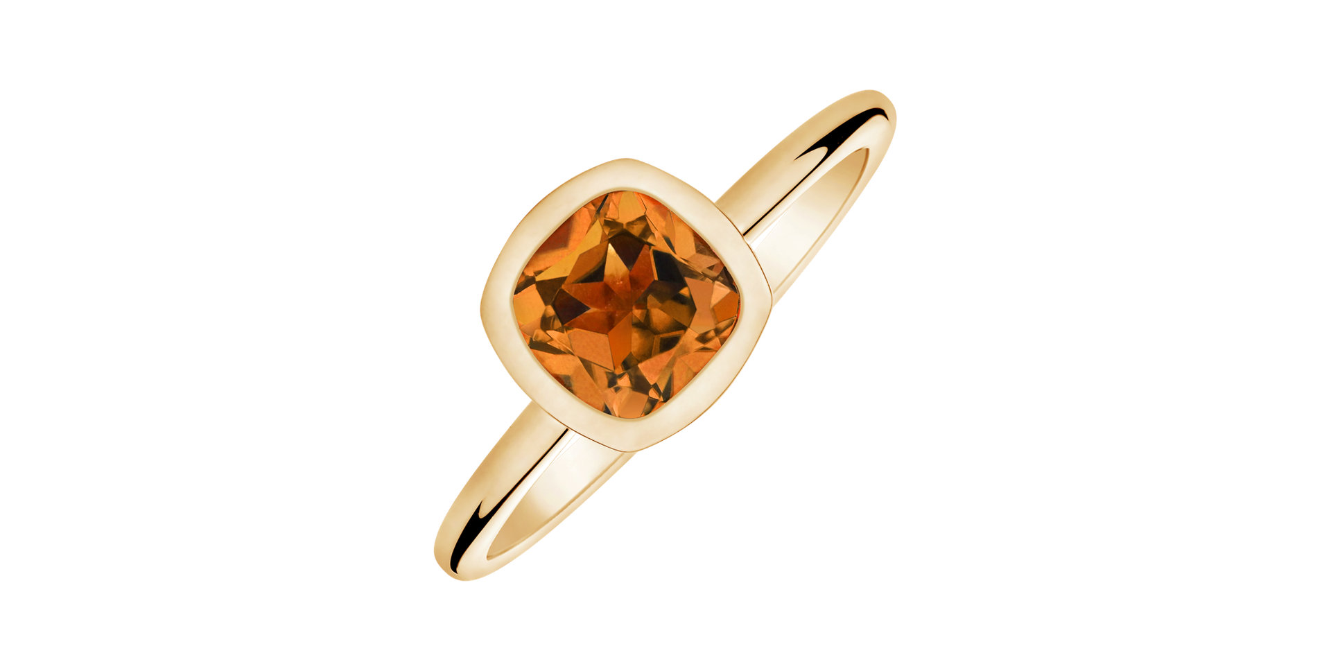 Ring with Citrine Madeira Space Bonbon
