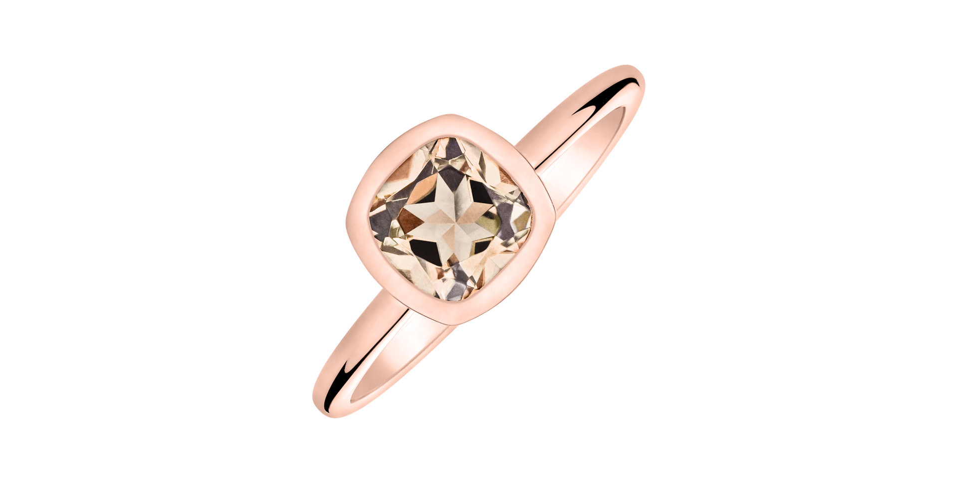 Ring with Morganite Bonbon