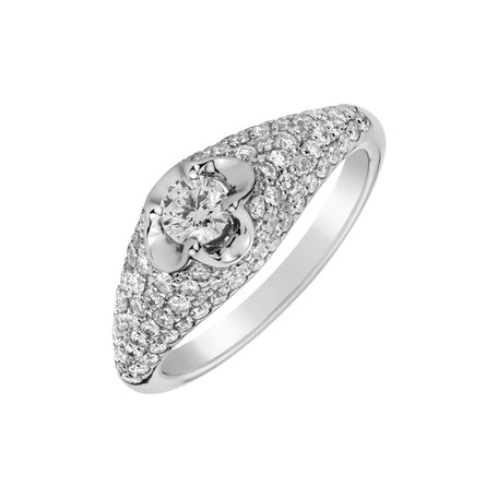 Diamond ring Deluxe Quatrefoil