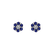 Diamond earrings and Sapphire Shiny Flower5