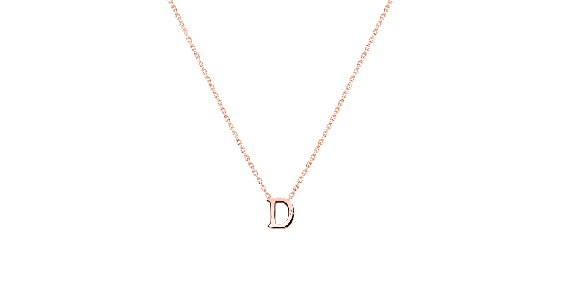 Diamond necklace Flat Line D