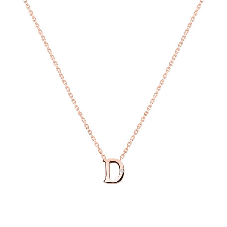 Diamond necklace Flat Line D