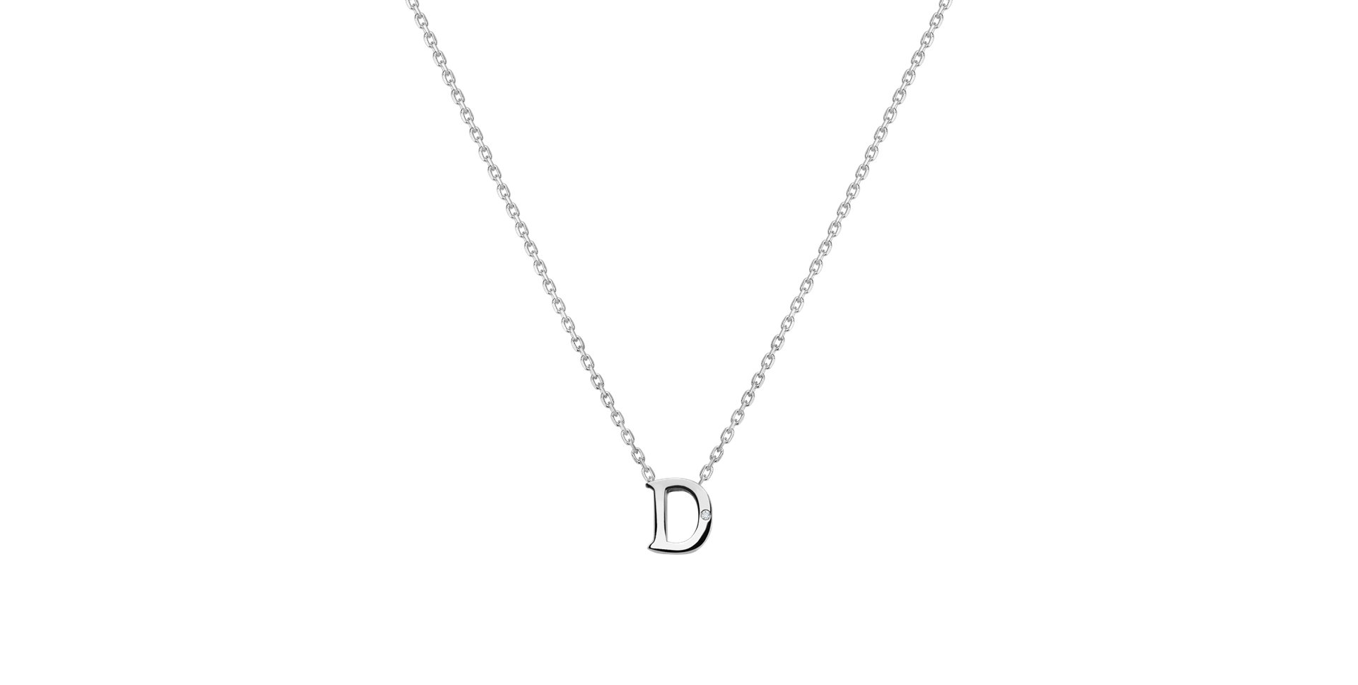 Diamond necklace Flat Line D