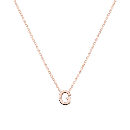 Diamond necklace Flat Line G