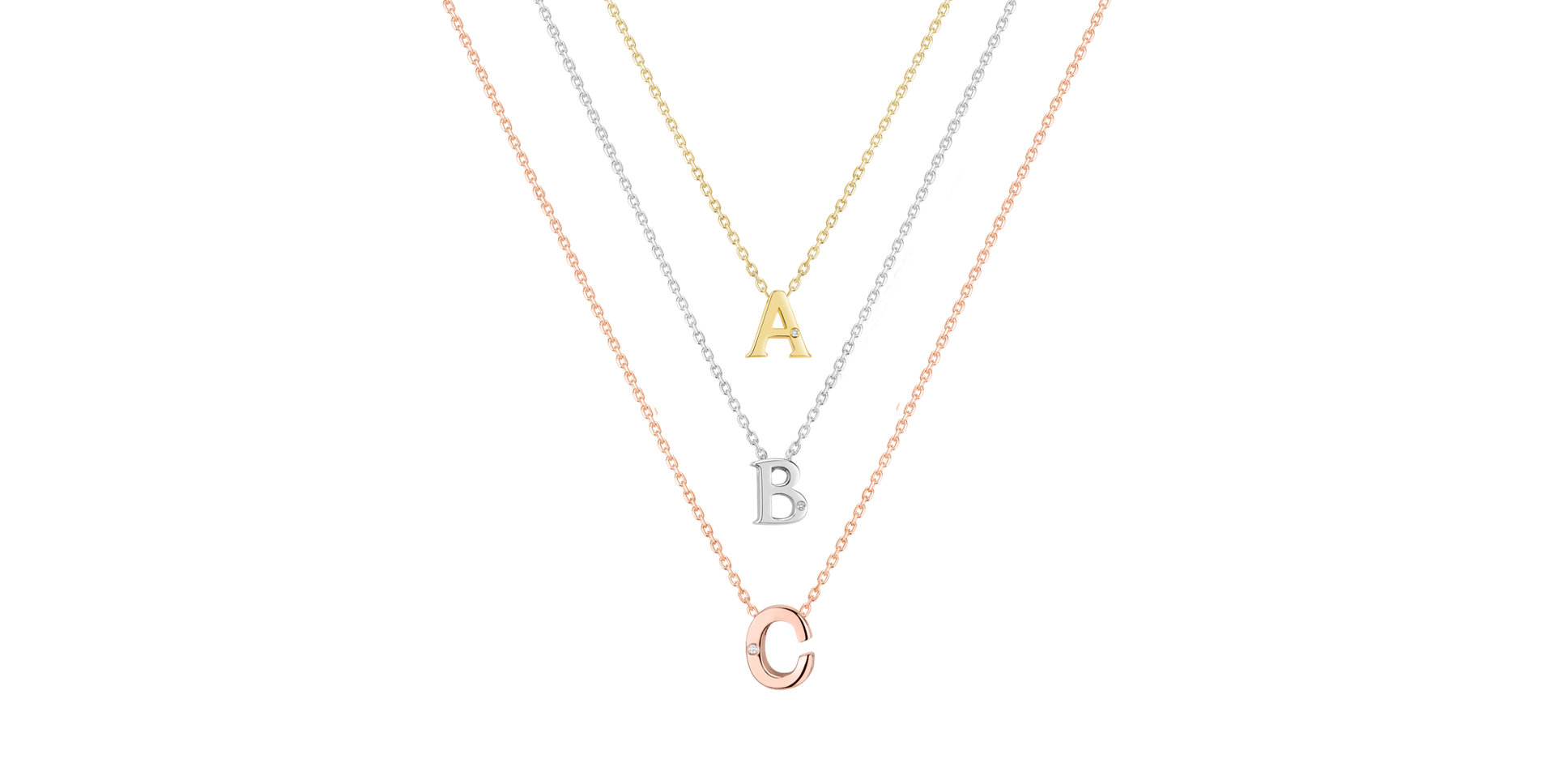 Diamond necklace Flat Line I