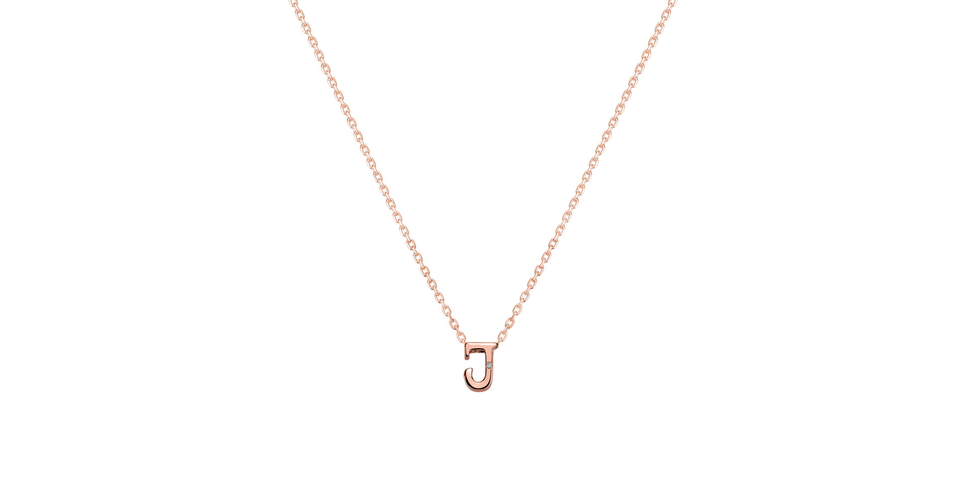 Diamond necklace Flat Line J