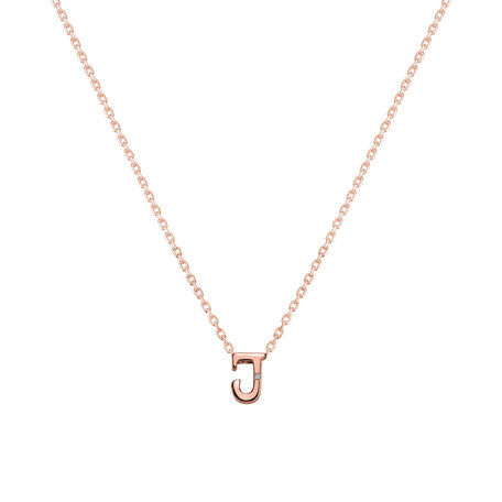 Diamond necklace Flat Line J