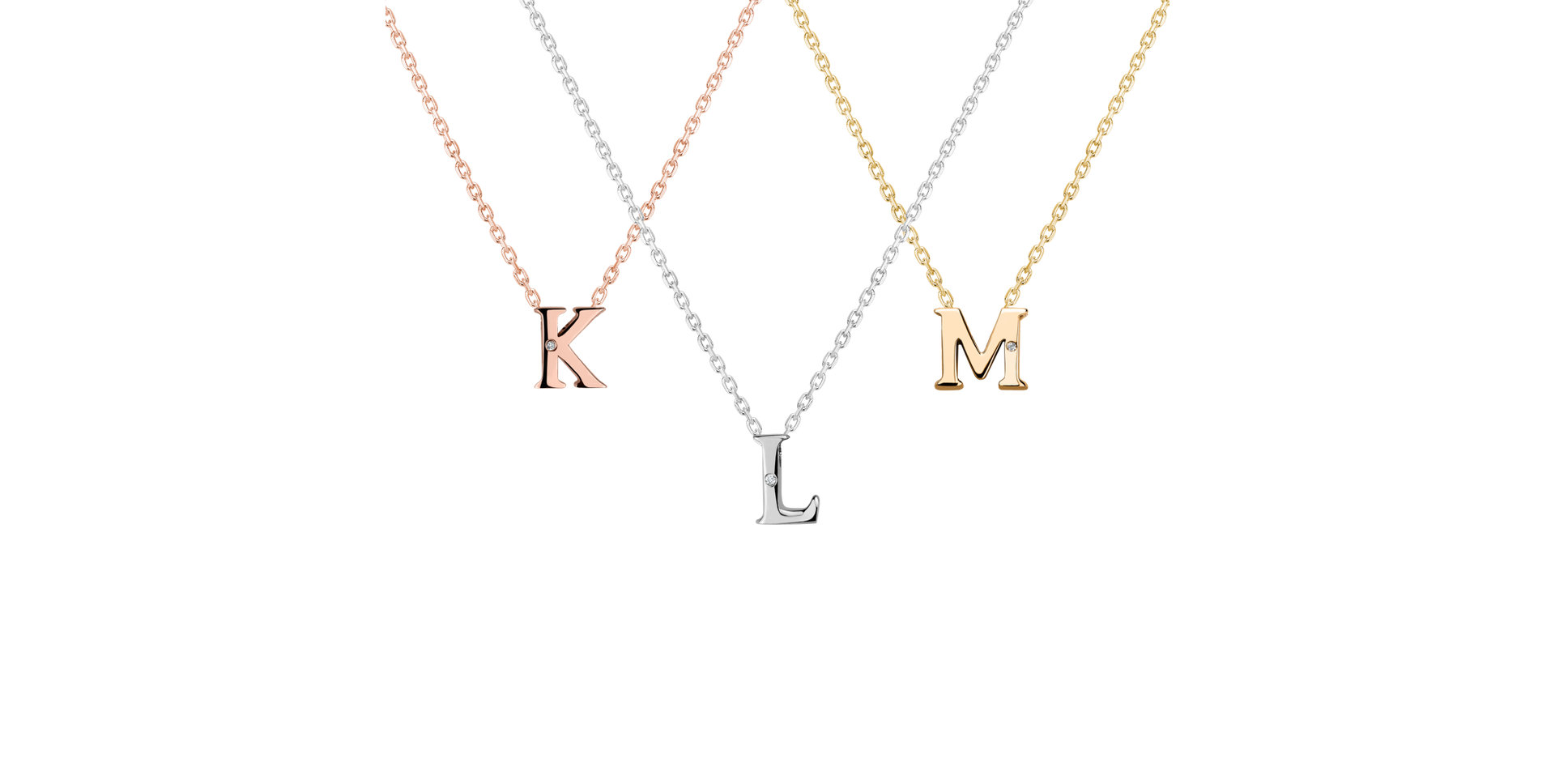 Diamond necklace Flat Line K