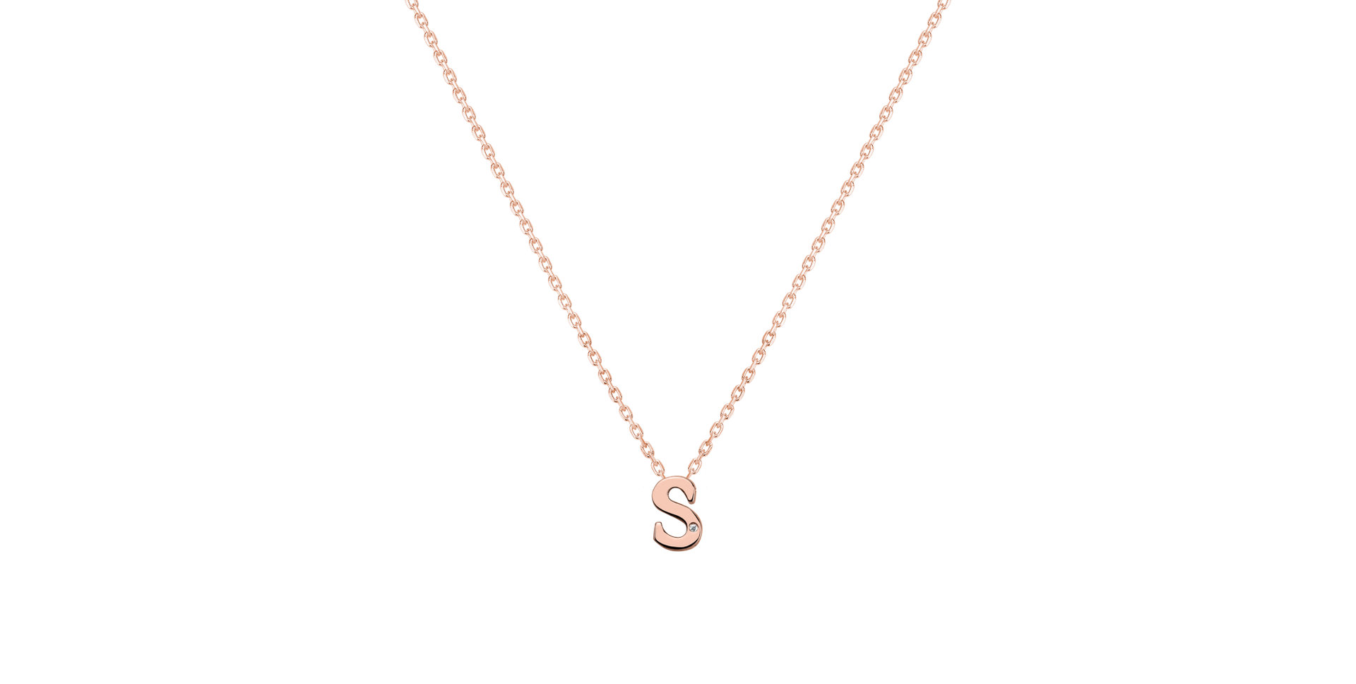 Diamond necklace Flat Line S