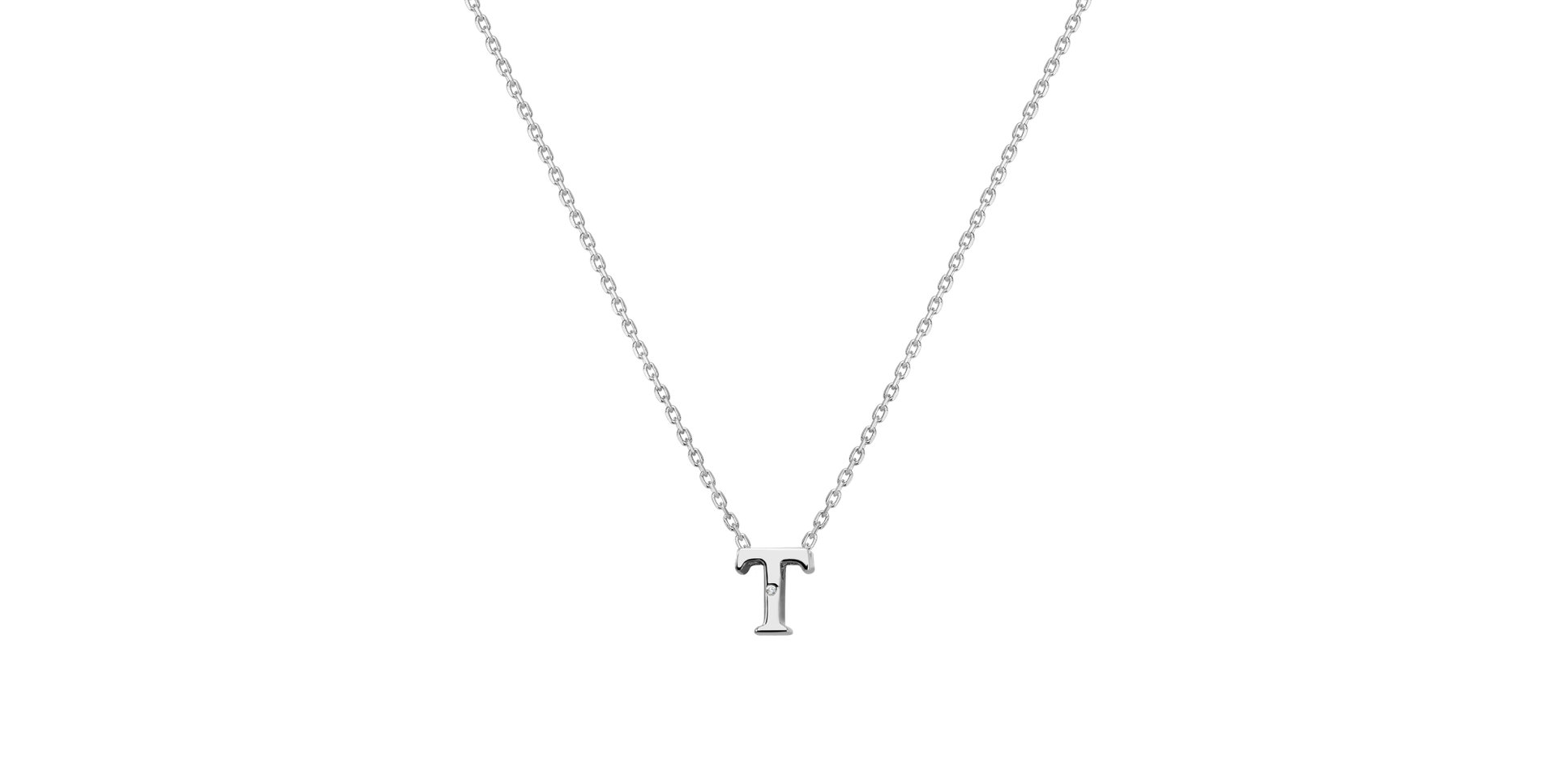 Diamond necklace Flat Line T