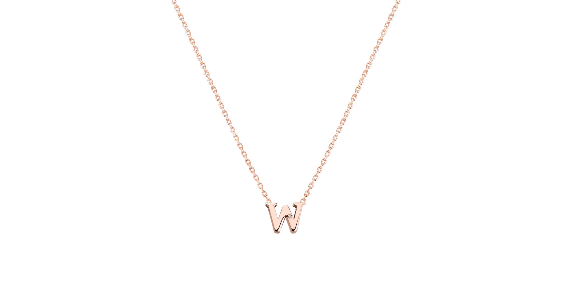 Diamond necklace Flat Line W