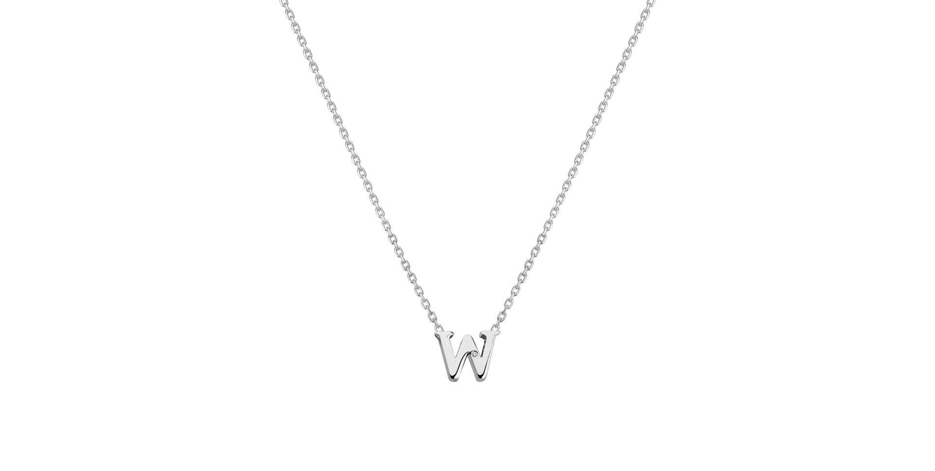 Diamond necklace Flat Line W